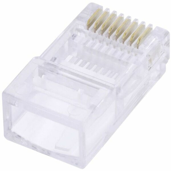 Platinum Tools RJ45 8P8C, ROUND-SOLID, 3 PRONG. 100/JAR. 106153J - main