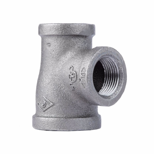 B & K 1 in. FIP each X 3/4 in. D FIP 3/4 in. D FIP Black Malleable Iron Reducing Tee 310RT-13434 - main
