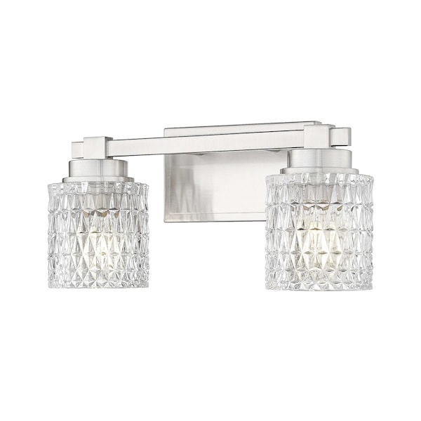 Z-Lite Jacqueline Brushed Nickel 2 Light Vanity 6101-2V-BN - main