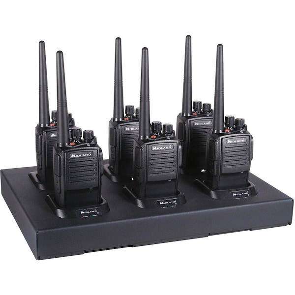 Midland Radio Handheld Two Way Radios, 16 Channels, 6 PK MB400X6MC - main