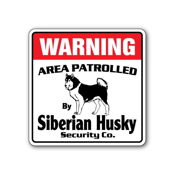 Signmission Siberian Husky, 10 Inch X 10 Inch, Decal D-10-WD-SIBERIAN HUSKY - main
