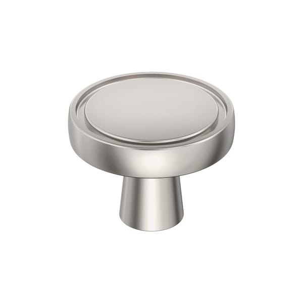 Amerock Destine 1-3/8 inch 35mm Diameter Polished Nickel Cabinet Knob BP36857PN - main