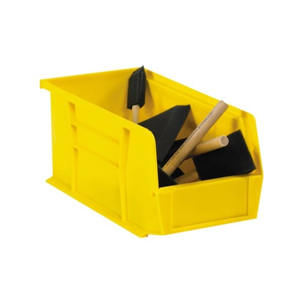 Partners Brand Hang & Stack Storage Bin, Yellow, 3 PK BINP1816Y - main