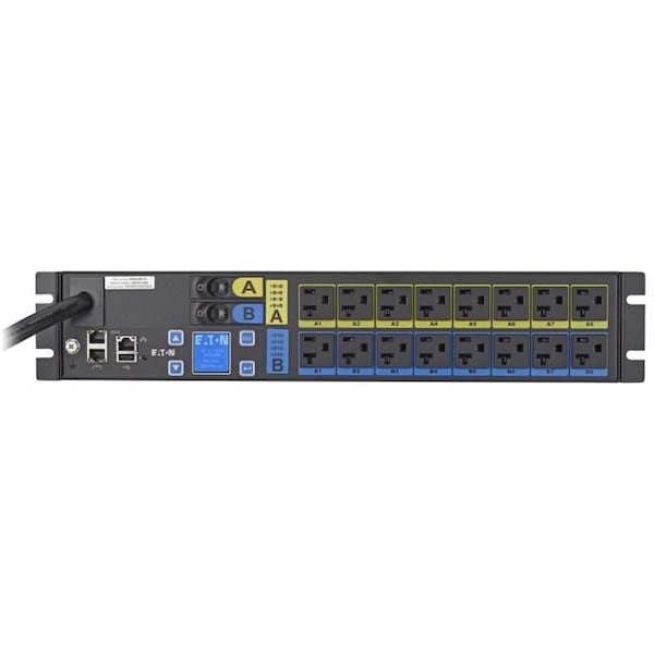 Eaton Managed rack PDU, 2U, L5-30P input, 2.88 kW max, 120V, 24A, 10 ft cord, Single-phase, EMAU05-10 - main