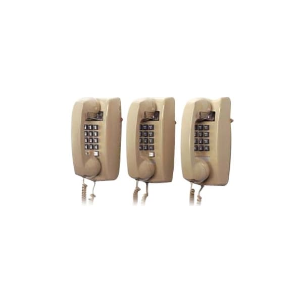 Cortelco 2554 Wall Telephone - 1 x Phone Line(s) - 1 x RJ-11C Headset - Ash 2554NDL-AS - main