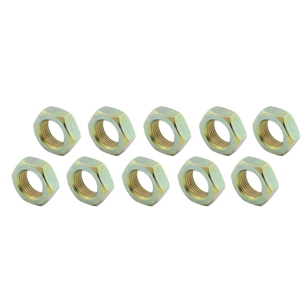 Powerhouse 0.50-20 in. Left Hand Steel Jam Nuts, 10PK PO3626150 - main