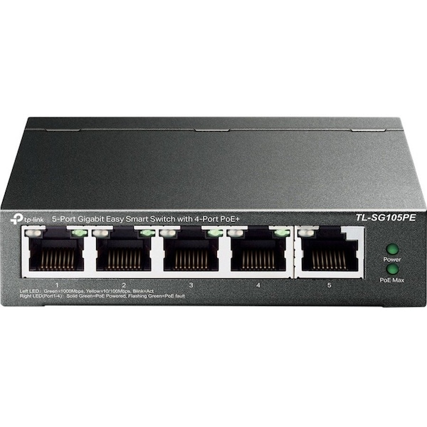 Tp-Link 5 Port Gig Poe Smart Switch TLSG105PE - main