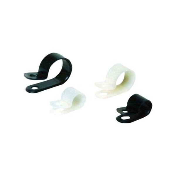 Dolphin Components Cable Clamp, Nylon 6/6, 3/8 in Bundle Dia., Black, 100 PK DC-3/8NB - main