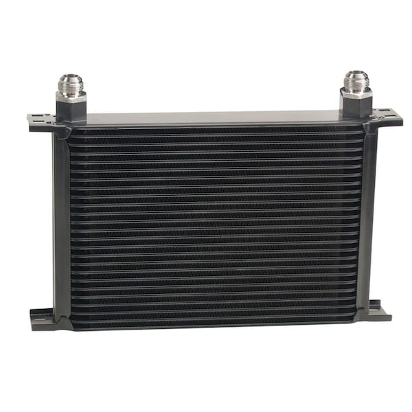 Derale 52510 Stacked Plate Oil Cooler - 25 Row, -10 AN Fittings DER52510 - main