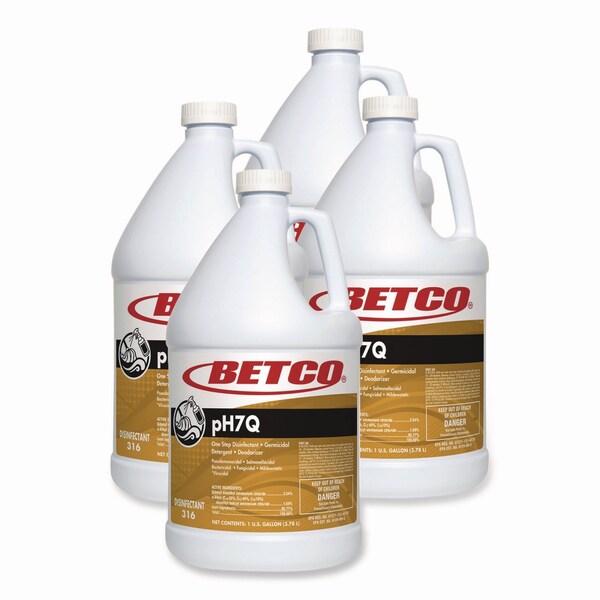 Betco Cleaners & Detergents, Bottle, Lemon Scent, 4 PK 3160400 - main