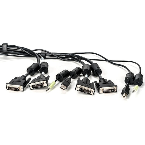 Vertiv 10FT USB KEYB MOUSE & DUAL HEAD DVI-D WITH AUDIO CBL0153 - main