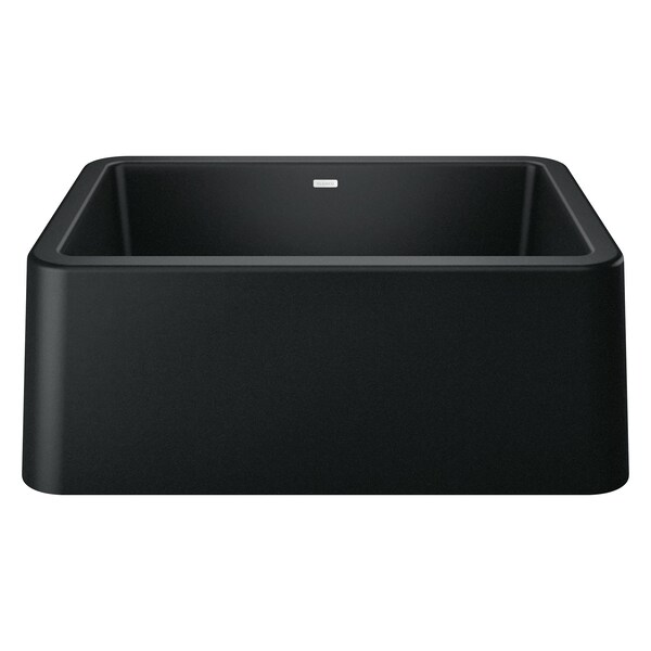 Blanco Ikon 27" Apron Single Bowl, Coal Black 402531 - main