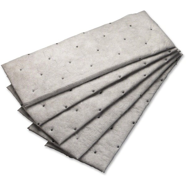 3M Sorbent Pad, 31 gal, 7 1/2 in x 20 1/2 in, Oil, Gray, Polyester, Polypropylene M-PD720GG - main