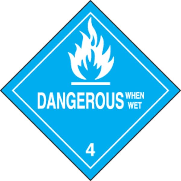 Accuform DOT SHIPPING LABELS HAZARD CLASS 4 MSL402EV5 - main
