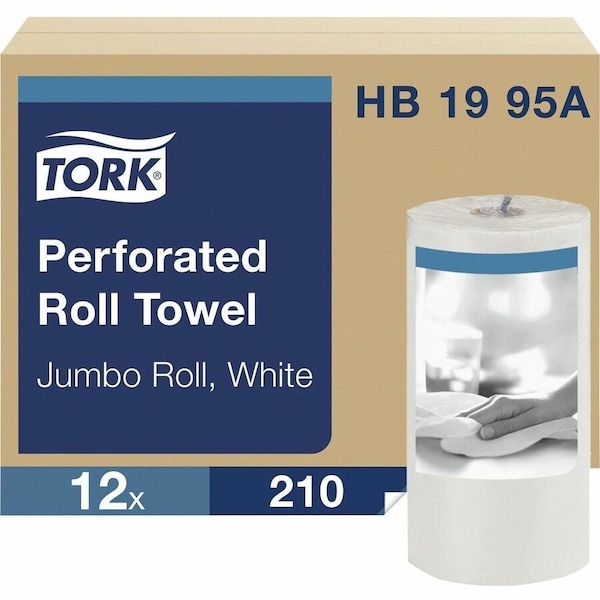 Tork Perforated Roll Towel, 2 Ply, 12PK HB1995A - main