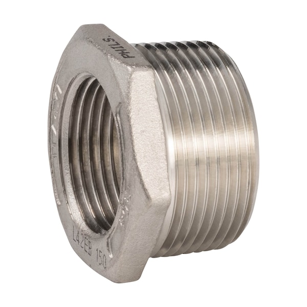 Proline Series Stainless Steel 304 Hex Bushing, 1-1/4 in MIP x 1 in FIP, Class 150, Potable Water, Oil, Gas SF-912B - main