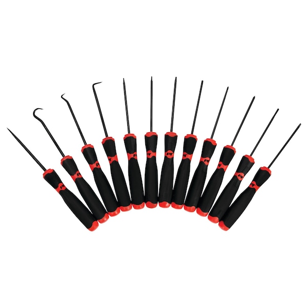 Performance Tool 12 pc. Precision Pick/Driver Set, Chrome Vanadium, Storage Tray W945 - main