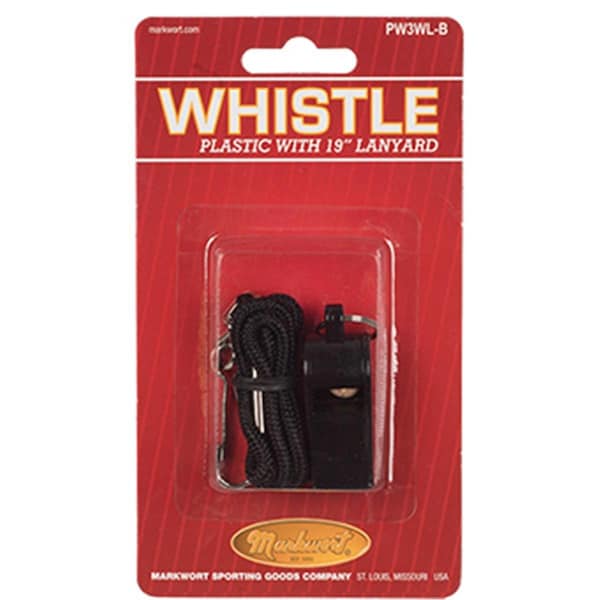 Markwort Sprtng Gds Markwort Whistle with Lanyard, Black 372471 - main