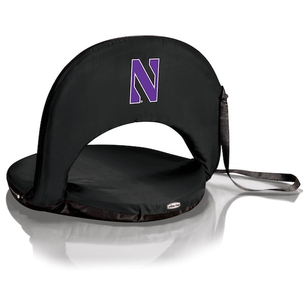 Picnic Time Family Of Brands NCAA Northwestern Wildcats Oniva Stadium Seat - Reclining Bleacher Seat with Back Support 626-00-179-434-0 - main