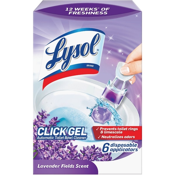 Lysol Click Gel Lavender Automatic Toilet Bowl Cleaner, 6PK 1920089060 - main