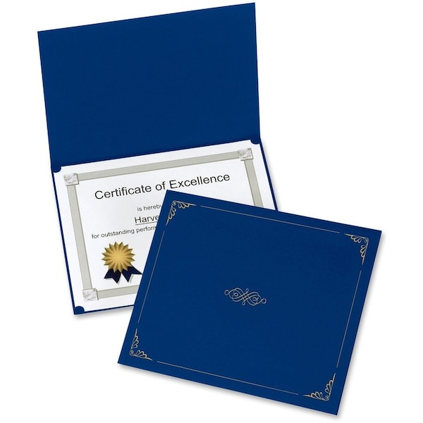 Oxford Letter Certificate Holder, Blue, 5PK OXF29900235BGD - main