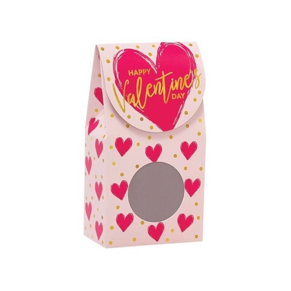 Nashville Wraps Painted Hearts Gourmet Window Box, Small 3.5x1.75x6.5, 6PK GWPH - main