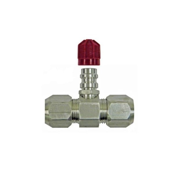 S.U.R. & R. Auto Parts 1/2" SRVC PORT VALVE - HIGH SIDE (1) SRRAC412H - main