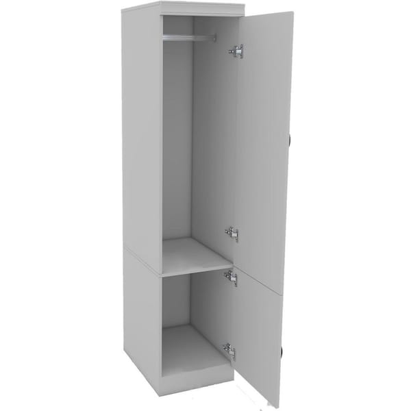 Homeroots 71" White Wood Mirrored Two Door Combo Dresser 617969 - main