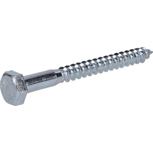 Hillman 1/4 in. X 2-1/2 in. L Hex Zinc-Plated Steel Lag Screw, 100PK 230018 - main