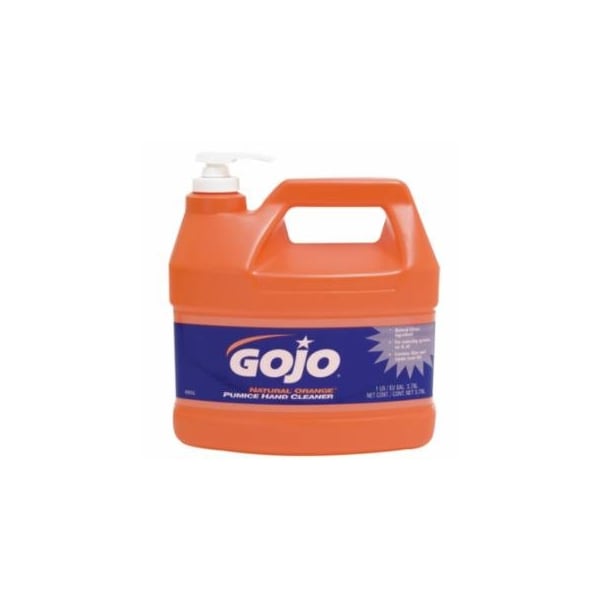Gojo Natural Orange, Pumice Hand Cleaner, 1 gal, Pump Bottle, Citrus Scent, 2PK 315-0955-02 - main