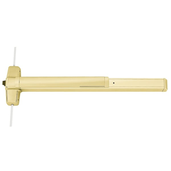Von Duprin Grade 1 Three-Point Exit Bar, 36in Device, 84in Door Height, Exit Only, Hex Dogging, Satin Brass Fi 9857EO 3 US4 - main