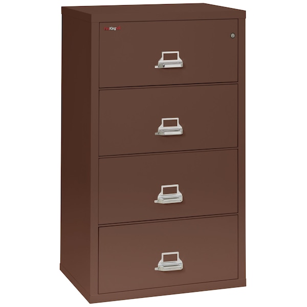 Fireking 4 Drawer, 1 Hr Fire & Impact Rated, 31" Wide Lateral Brown 4-3122-CBR - main