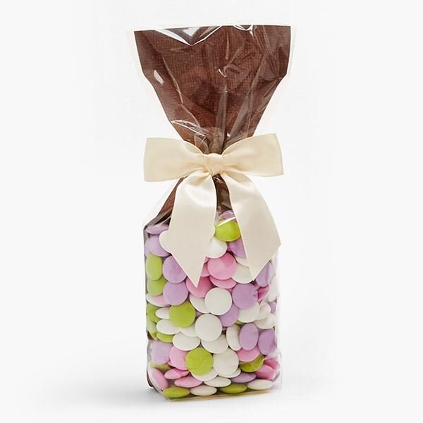 Nashville Wraps Clear with Chocolate Candy Bags 1.4 mil, 2.25x1.5x8.75, 100PK 98601 - main