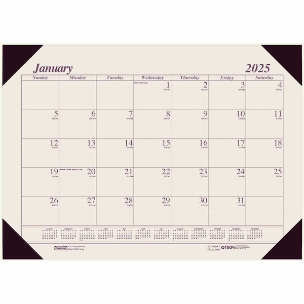 House Of Doolittle EcoTone Desk Pad Calendars 12 months Jan - Dec. Printed on 100% post consumer re HOD12470 - main