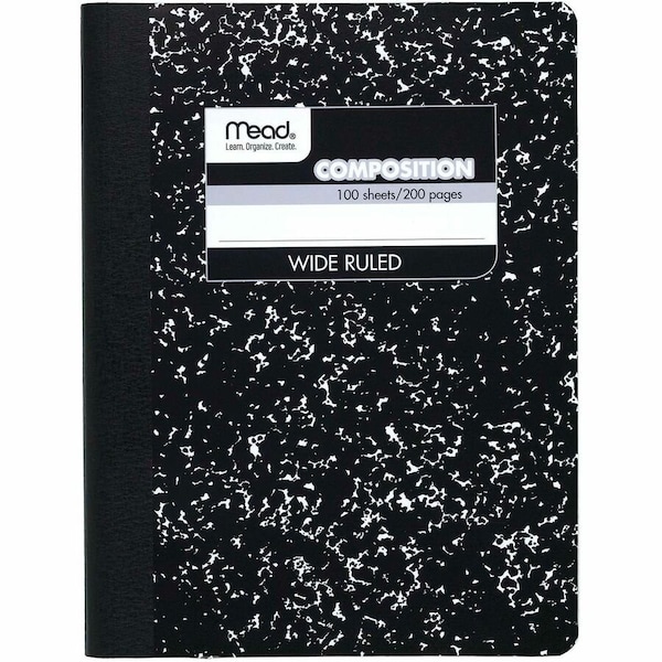 Mead Square Deal Composition Book, Blk Marble 09910 - main