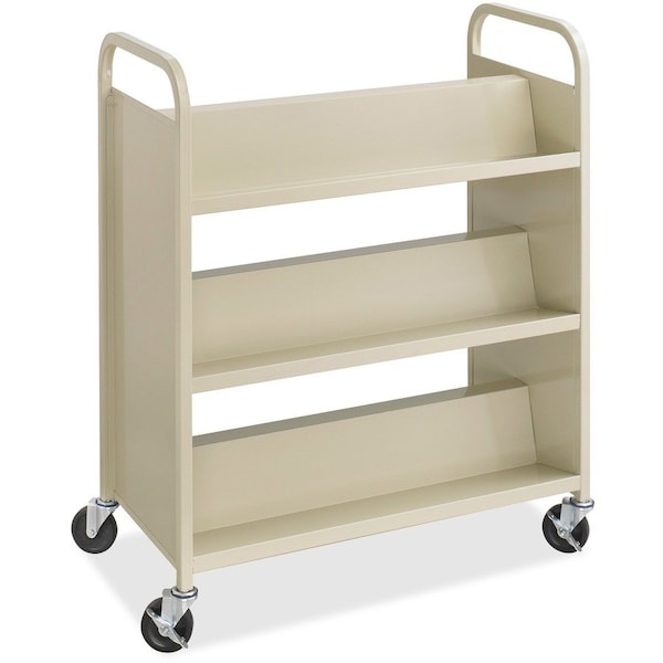 Safco DoubleSided Book Cart, Steel 6 Shelf Cart 5357SA - main
