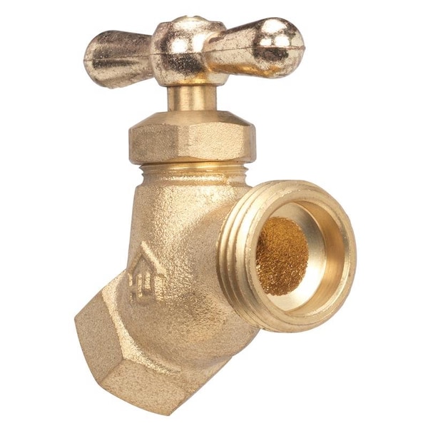 Homewerks 1/2 in. FIP X 3/4 in. MHT Brass No-Kink Hose Bibb VHNSTDB3 - main