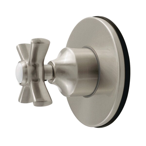 Kingston Brass Single-Handle Six-Way Diverter Valve with Round Trim Kit, Brushed Nickel KS4038ZX - main