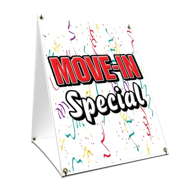 Signmission Move-in Special, 36 Inch x 24 Inch A-frame Yard Sign, Plastic Sign SBC-2436-Move-in Special - main