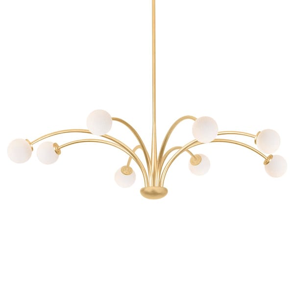 Troy Lighting Orinda 8 Light Chandelier 54.25 In. Vintage Gold Leaf F2654-VGL - main