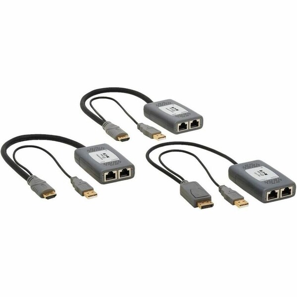 Eaton EATON Tripp Lite Series 2-Port DisplayPort to HDMI over Cat6 Extender Kit, Pigtail B127U-002-PDPH2 - main