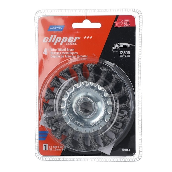 Norton Clipper WIRE WHEEL BRUSH CRBN 4 in. 70184609154 - main