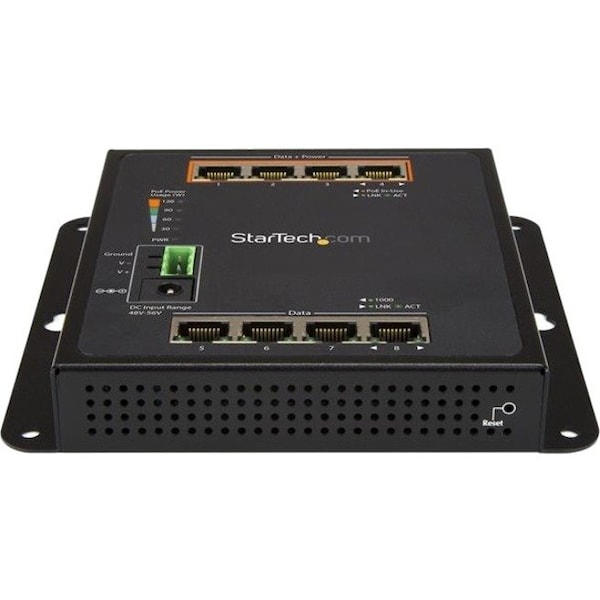 Startech.Com Industrial 8 Port Gigabit PoE Switch 30W IES81GPOEW - main