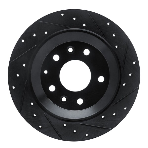 Dynamic Friction Co DFC Brake Rotor - Drilled and Slotted - Black 633-80083R - main