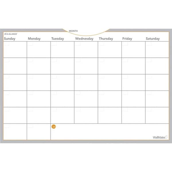 At-A-Glance WallMates Self-Adhesive Dry Erase Monthly Planning Surface, 36 x 24 AW602028 - main
