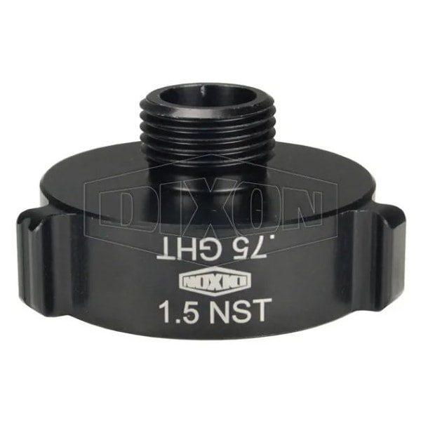 Dixon Style N37 Rocker Lug Hydrant Adapter, 1-1/2 x 3/4 in, FNPT x Male Garden Hose Thread Connection, Alu N37-15F07G - main