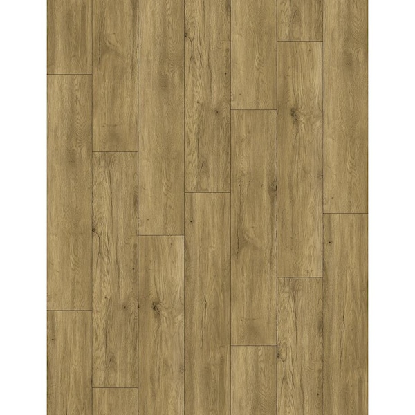 Proselect Design ProFloor Flooring Plank, 60 in L, 9 in W, Stone Plastic Composite/Vinyl, York Maple, 5PK PF902 - main