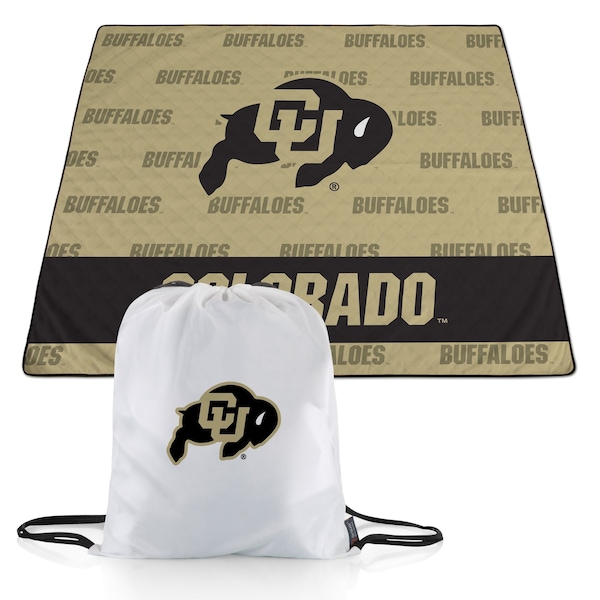 Picnic Time Family Of Brands NCAA Colorado Buffaloes Impresa Picnic Blanket - Lightweight Beach Blanket - Machine Washable 819-01-999-126-0 - main