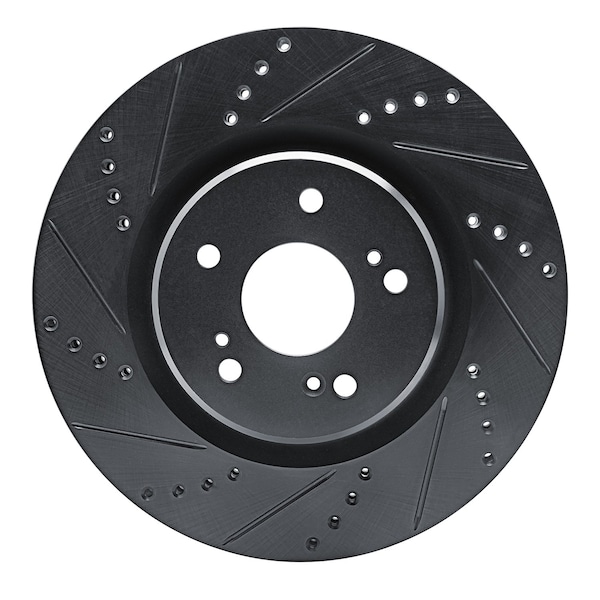 Dynamic Friction Co DFC Brake Rotor - Drilled and Slotted - Black 633-58032L - main