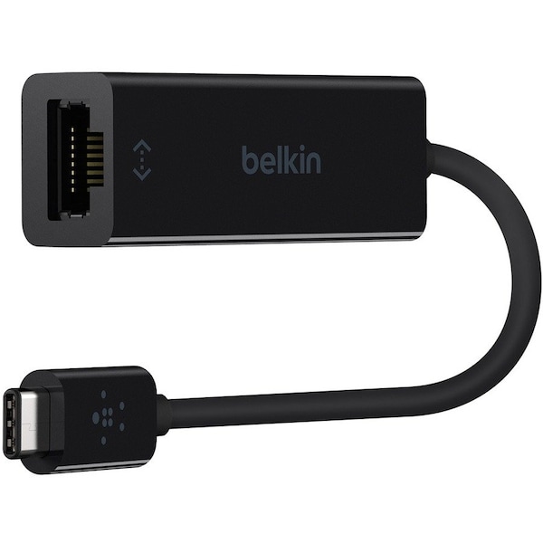 Belkin USB-C to Gigabit Ethernet Adapter USB 3.0 network adapter - Black B2B145-BLK - main